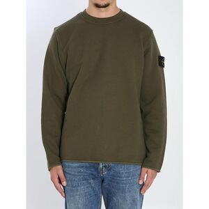 STONE ISLAND Men's Crew Neck Long Sleeve Sweater Men GREEN Sweaters & Cardigans